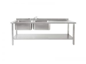 DBRD1800 Large Double Sinks, Right Drainer